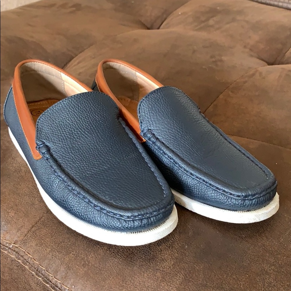 Navy Contrast Panel Loafer Men’s